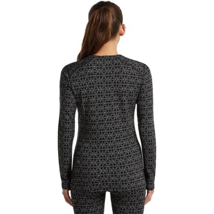 Icebreaker Merino 260 Vertex Long-Sleeve Crewe Alpine Geo Base Layer Top - Women's 2