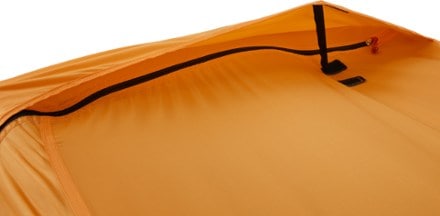 REI Co-op Trail Hut 2 Tent with Footprint Vent closed  (Kabocha Orange)