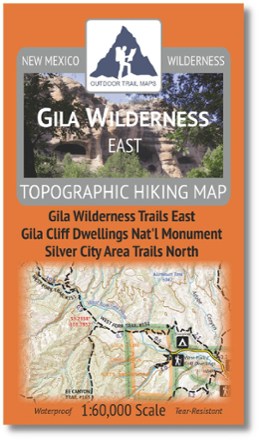 Outdoor Trail Maps Gila Wilderness East Map 0
