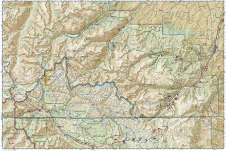 National Geographic Absaroka-Beartooth Wilderness East Map 2