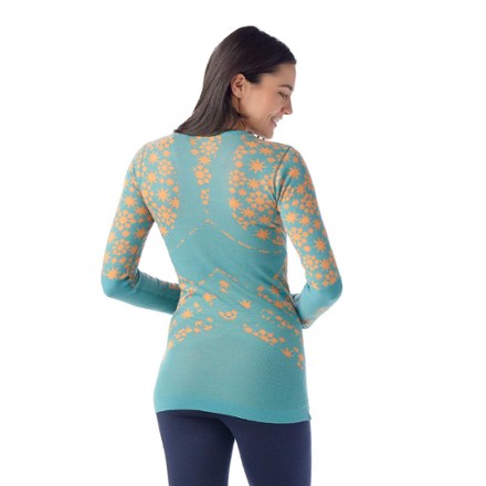 Smartwool Intraknit Thermal Merino Pattern Crew Base Layer Top - Women's 2