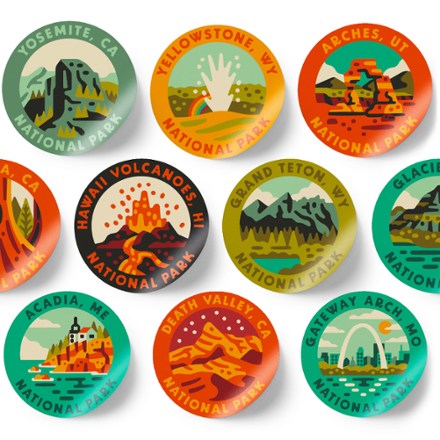 THE GEOPROJECT National Park Sticker Bottle - 32 fl. oz. 1