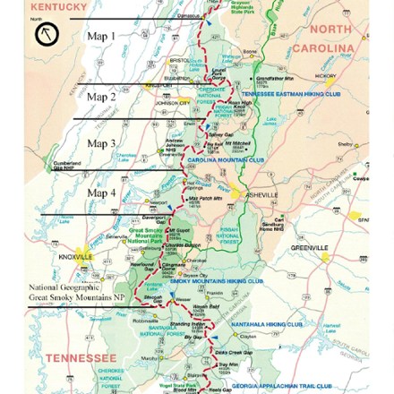 Appalachian Trail Conservancy Appalachian Trail Tennessee-North Carolina Guidebook and Maps Set 3