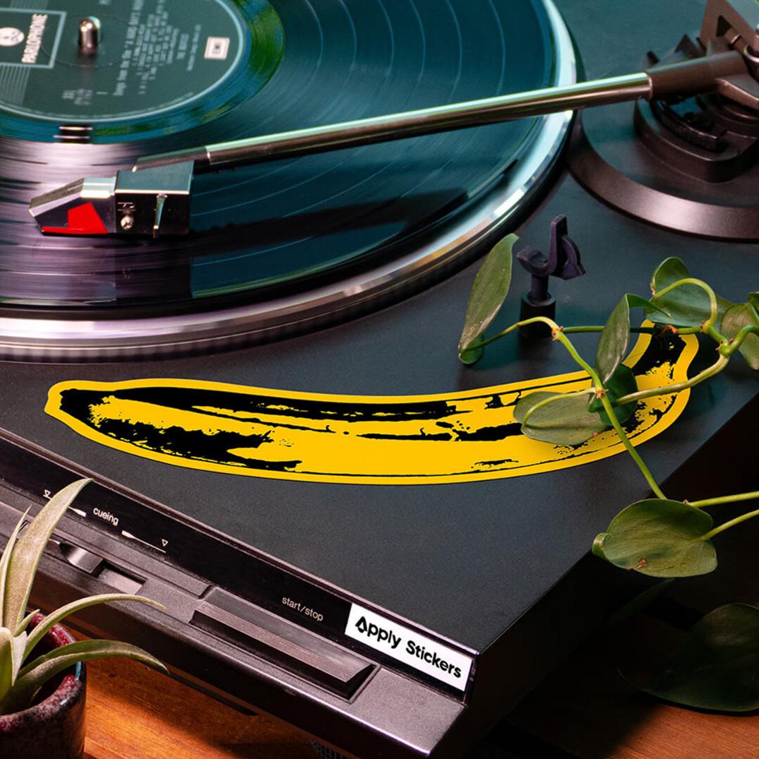 Location Image for Big Banana by Andy Warhol Sticker