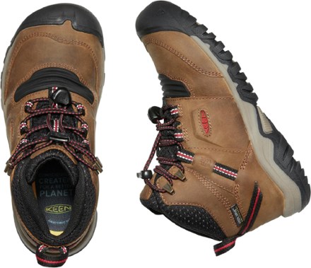 KEEN Ridge Flex Waterproof Hiking Boots - Big Kids' 4