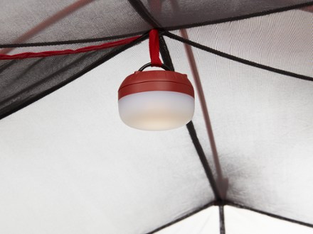 Mountain Hardwear Mineral King 2 Tent with Footprint Light (not included) hung on gear loop