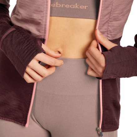 Icebreaker Merino Blend 200 RealFleece Descender Long-Sleeve Zip Hoodie - Women's 8