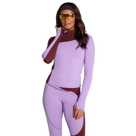 SENIQ Wool Sculpt Merino Mock-Neck Long-Sleeve Base Layer Shirt - Women's 6