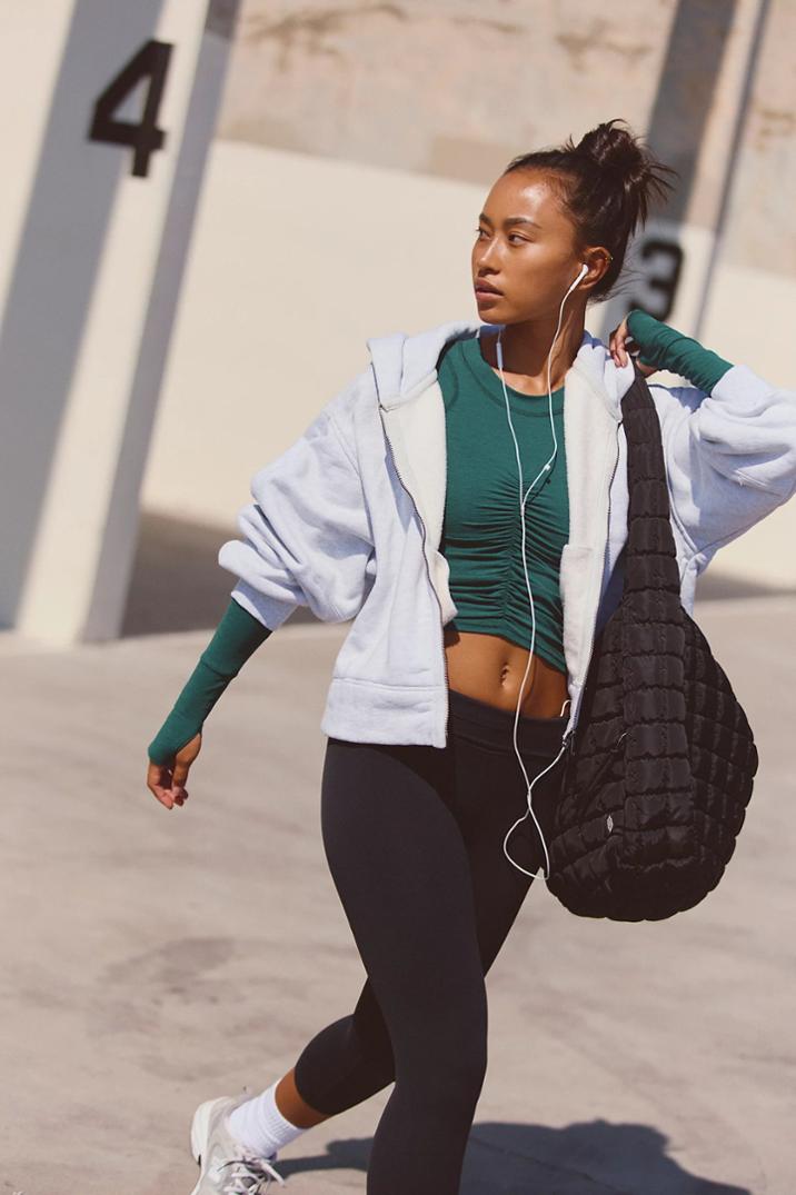 Location Image for Tempo Ruched Long-Sleeve Shirt - Women's