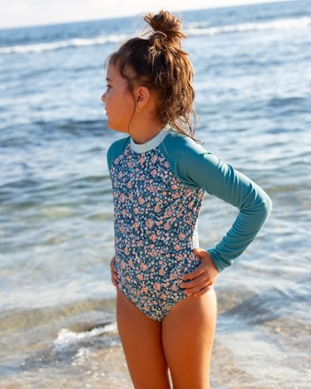 Location Image for Mini Long-Sleeve One-Piece Swimsuit - Kids'