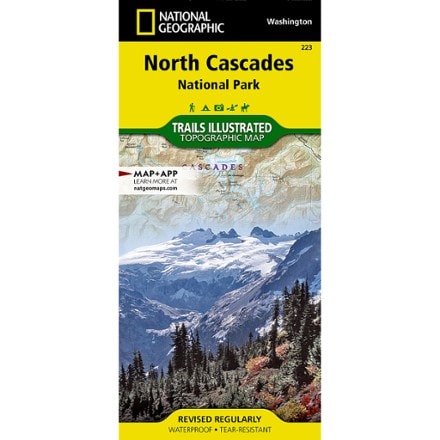 National Geographic North Cascades National Park Trail Map 0