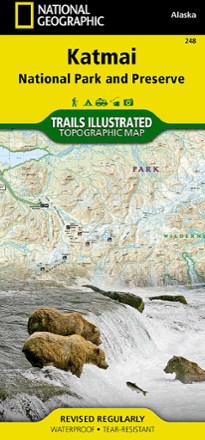 National Geographic Katmai National Park and Preserve Trail Map 0