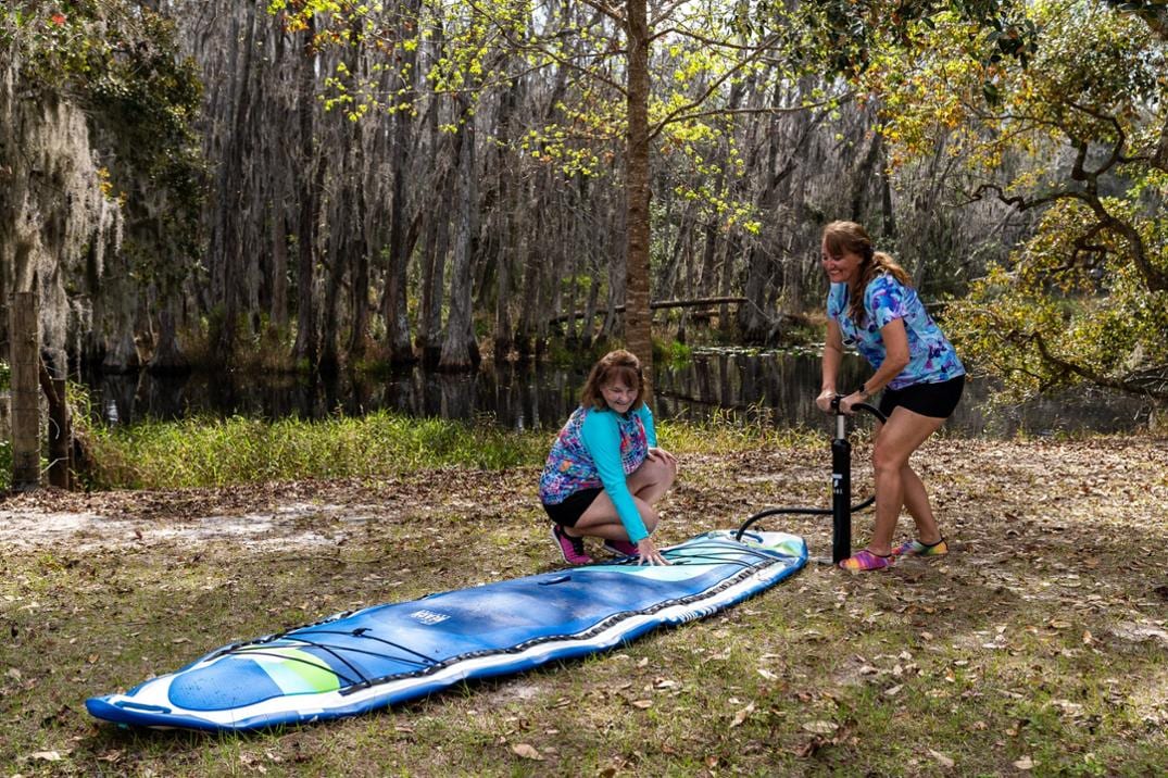 Location Image for Beach SUP-Yak Tandem Inflatable Stand Up Paddle Board with Paddles - 11'6"