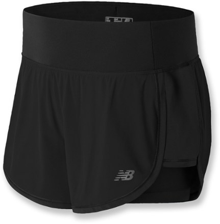 new balance women's impact 4 2 in 1 shorts