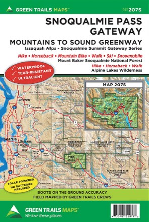 Green Trails Map 207S - Snoqualmie Pass Gateway 0