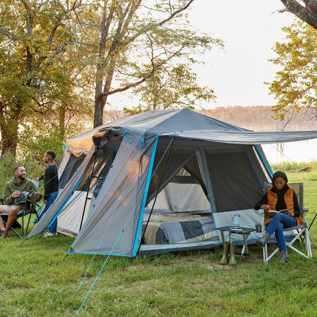 Location Image for 9-Person Lighted Instant Cabin Tent with Full Rainfly