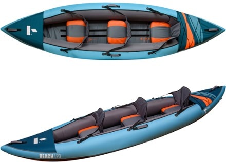 TAHE Beach LP3 Tandem Inflatable Kayak with Paddles 1