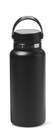 Wide-Mouth Vacuum Water Bottle - 32 fl. oz. [Back view (Black)]