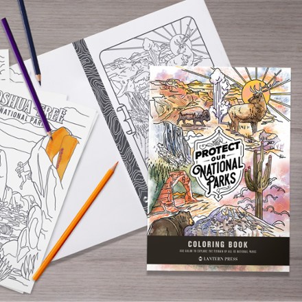 Lantern Press Protect Our National Parks Coloring Book Colored pencils not included