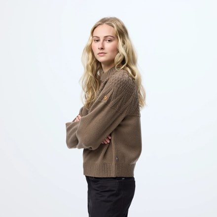 Fjallraven Ovik Solid Jacquard Knit Sweater - Women's 3