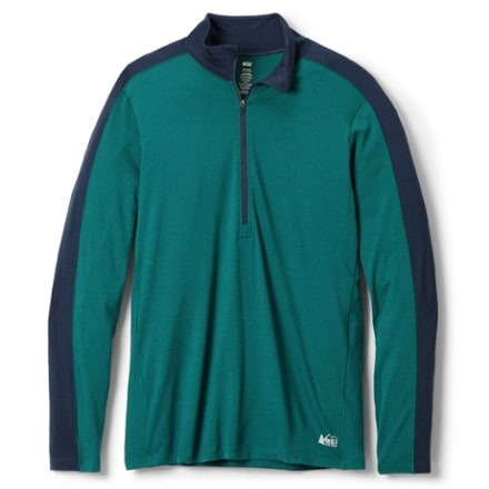 REI Co-op Merino 185 Long-Sleeve Half-Zip Base Layer Top - Men's 0