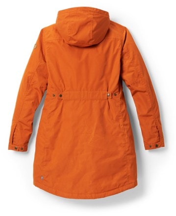 Fjallraven Kiruna Padded Insulated Parka - Women's Back view (Terracotta Brown)