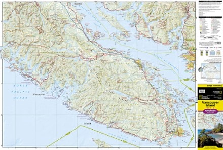 National Geographic Vancouver Island, Canada, Map 1