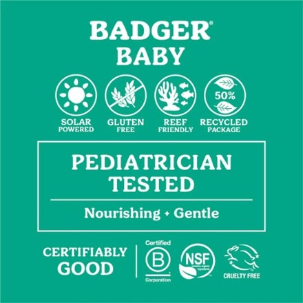 Badger SPF 40 Baby Mineral Sunscreen Cream - 2.9 fl. oz. 2