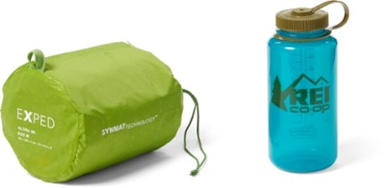 Exped Ultra 3R Duo Sleeping Pad Stuff sack (32oz bottle not included) (Lichen)