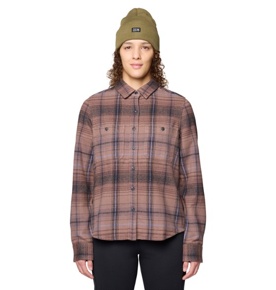 On Body Image of color Wild Taupe Wyoming Plaid