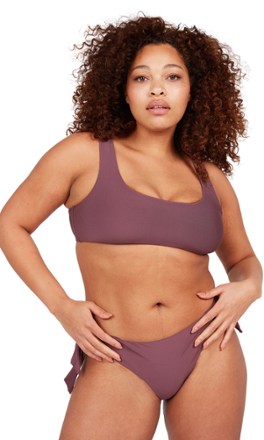 VOLCOM Simply Seamless Back Tie Swimsuit Top - Women's 2