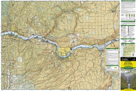 National Geographic Columbia River Gorge Topographic Map 1