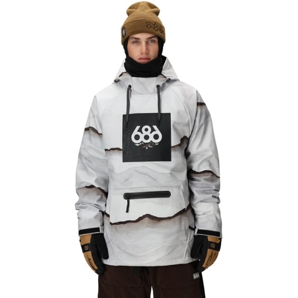 On Body Image of color Smoke Mountain Print