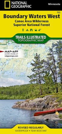 National Geographic National Geographic 753 Boundary Waters - West and Superior National Forest Trail Map 0