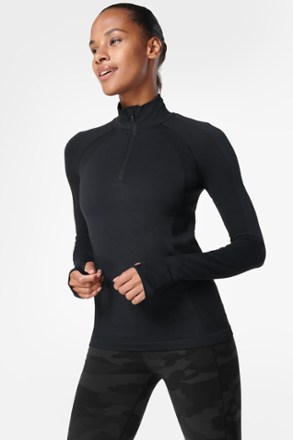 Sweaty Betty Athlete Seamless Half-Zip Long-Sleeve Top - Women's 1