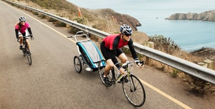 Thule Stroller Bike Trailer Kit In Use