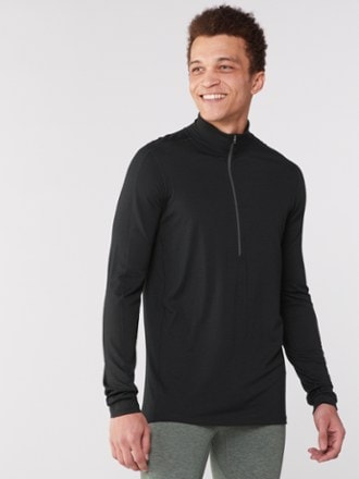 REI Co-op Merino 185 Long-Sleeve Half-Zip Base Layer Top - Men's Tall Sizes 1