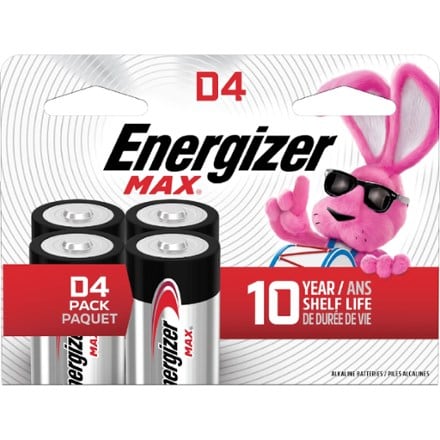 Energizer MAX Alkaline D Batteries - Package of 4 0