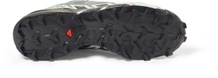 Salomon Speedcross 6 Trail-Running Shoes - Men's Sole view (Quiet Shade/Black/Pearl Blue)