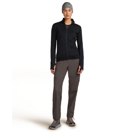 Icebreaker Merino Blend 300 RealFleece Descender Long-Sleeve Zip Base Layer Top - Women's 9