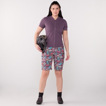 SHREDLY Limitless 11" Stretch Waistband High-Rise Bike Shorts - Women's 4