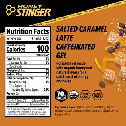 Honey Stinger Salted Caramel Latte Energy Gel 3