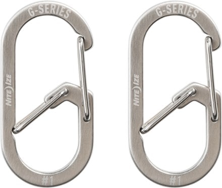 Nite Ize G-Series Carabiner Keychain - Size 1 - Package of 2 3