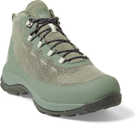 Flash Hiking Boots - Women's [3/4 view (Dusty Olive/Gray)]