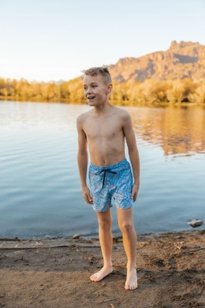 Lake Label Board Short Swimsuit Bottoms - Kids' 4