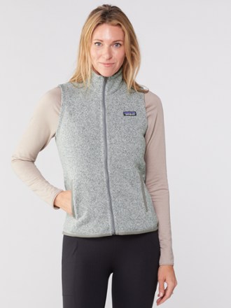 Patagonia white fleece online vest