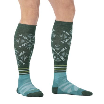 Darn Tough Snowfall Over-the-Calf Midweight Ski and Snowboard Socks - Women's 1
