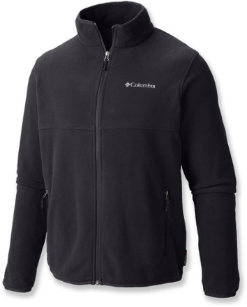 mens black columbia fleece jacket