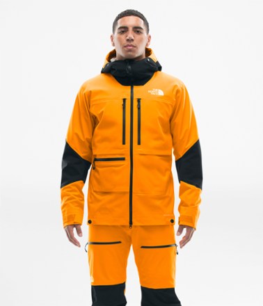 orange north face jacket mens