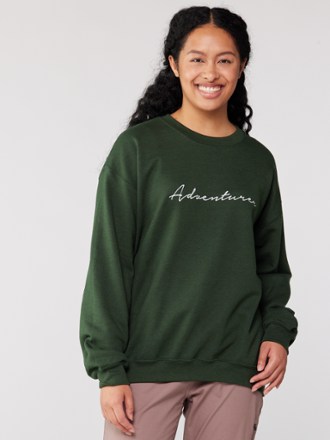Wondery Adventurer Embroidered Crewneck Sweatshirt - Women's 1